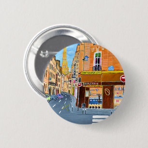 Frankrijk, Parijs, Rue Dominique Ronde Button 5,7 Cm