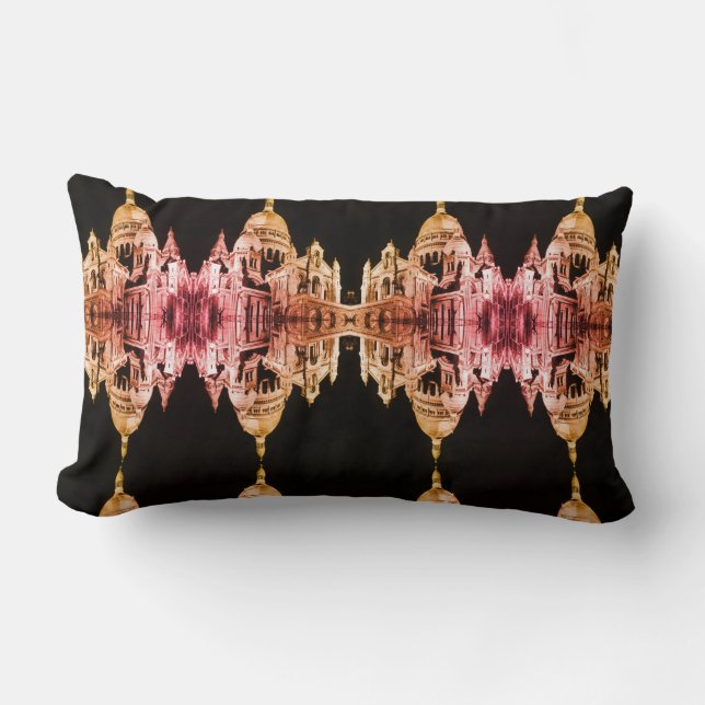  Frankrijk Parijs Sacre Coeur Basilica Throw Pi Kussen (Voorkant)