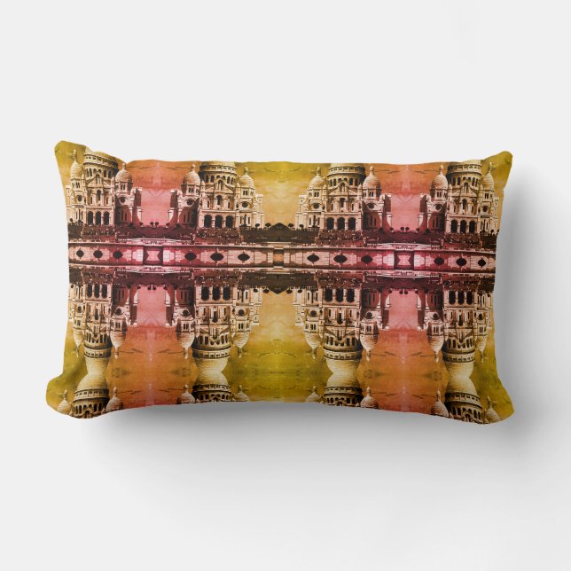  Frankrijk Parijs Sacre Coeur Basilica Throw Pi Kussen (Voorkant)