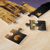 Frankrijk, Parijs, Sacré-Coeur bij schemering. Legpuzzel (Zijkant)