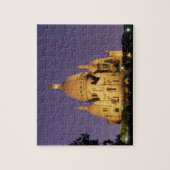 Frankrijk, Parijs, Sacré-Coeur bij schemering. Legpuzzel (Verticaal)