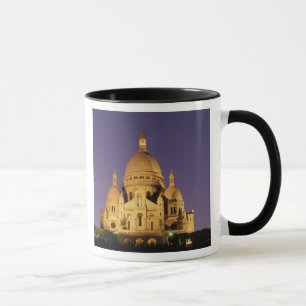 Frankrijk, Parijs, Sacré-Coeur bij schemering. Mok