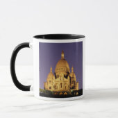 Frankrijk, Parijs, Sacré-Coeur bij schemering. Mok (Links)