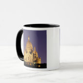 Frankrijk, Parijs, Sacré-Coeur bij schemering. Mok (Voorkant links)