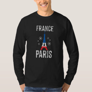 Frankrijk Parijs Souvenir Eiffeltoren Franse Liefd T-shirt