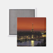 Frankrijk, Parijs Sunset view of Eiffel Tower and Magneet (Voorkant / Achterkant)