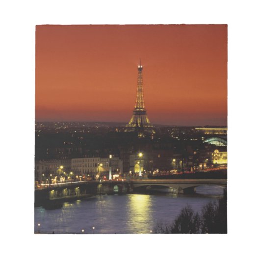 Frankrijk, Parijs Sunset view of Eiffel Tower and Notitieblok (Voorkant)