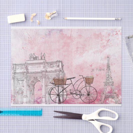  Frankrijk Parijs Tissuepapier (Craft)