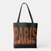 Frankrijk Parijs tote tas (Achterkant)