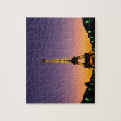 Frankrijk, Parijs, Tour Eiffel bij zonsondergang. Legpuzzel (Verticaal)