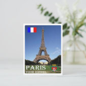 Frankrijk - Parijs - Tour Eiffel - Briefkaart (Staand voorkant)