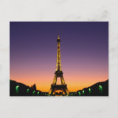 Frankrijk, Parijs, Tour Eiffel in de zon. Briefkaart (Voorkant)