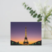 Frankrijk, Parijs, Tour Eiffel in de zon. Briefkaart (Staand voorkant)