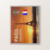 Frankrijk - Parijs - Tour Eiffel - Jigzaag Puzzle Legpuzzel (Verticaal)