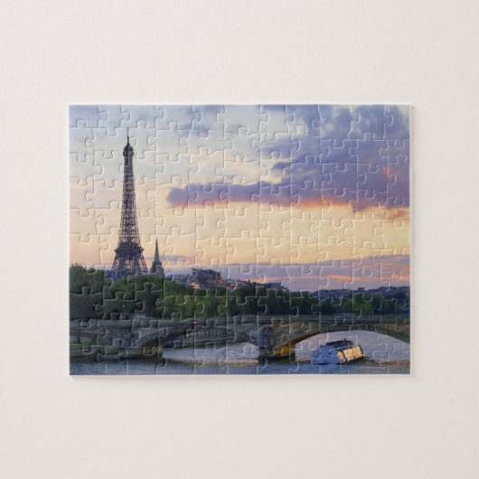 Frankrijk,Parijs,touroperboot op de Seine,Eiffel Legpuzzel (Horizontaal)