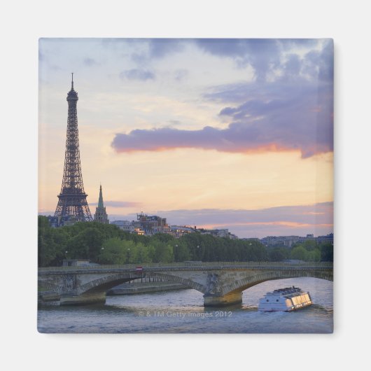 Frankrijk,Parijs,touroperboot op de Seine,Eiffel Magneet (Voorkant)