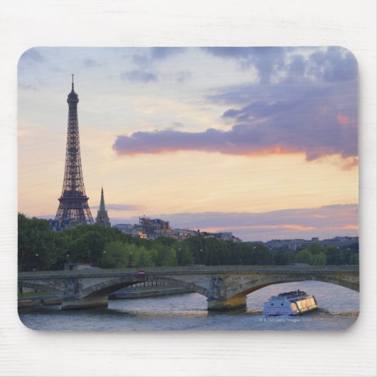 Frankrijk,Parijs,touroperboot op de Seine,Eiffel Muismat (Voorkant)