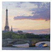 Frankrijk,Parijs,touroperboot op de Seine,Eiffel Tegeltje (Voorkant)