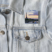 Frankrijk,Parijs,touroperboot op de Seine,Eiffel Vierkante Button 5,1 Cm (In situ)
