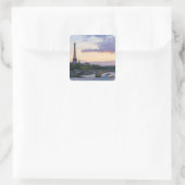 Frankrijk,Parijs,touroperboot op de Seine,Eiffel Vierkante Sticker (Tas)