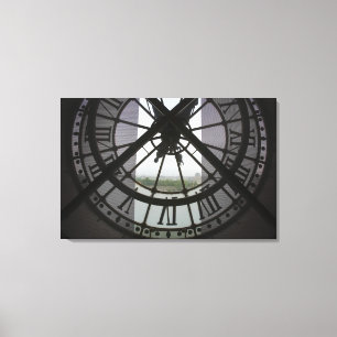 Frankrijk, Parijs. Uitzicht over de Seine-rivier d Canvas Afdruk