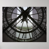 Frankrijk, Parijs. Uitzicht over de Seine-rivier d Poster (Voorkant)