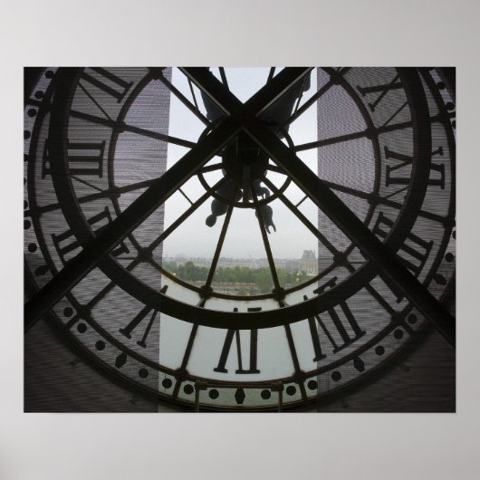 Frankrijk, Parijs. Uitzicht over de Seine-rivier d Poster (Voorkant)