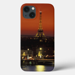 Frankrijk, Parijs Zonsondergang uitzicht op Eiffel iPhone 13 Hoesje