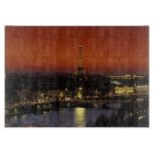 Frankrijk, Parijs Zonsondergang uitzicht op Eiffel Snijplank (Voorkant)