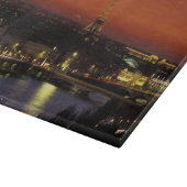 Frankrijk, Parijs Zonsondergang uitzicht op Eiffel Snijplank (Hoek)