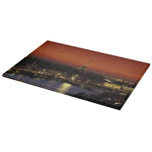 Frankrijk, Parijs Zonsondergang uitzicht op Eiffel Snijplank (Hoek)