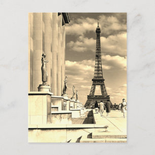 Frankrijk Paris Eiffeltoren Chaillot paleis Briefkaart