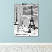  Frankrijk Paris Eiffeltoren Chaillot paleis Canvas Afdruk (Insitu (Houten vloer))