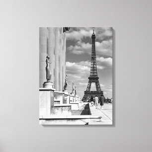 Frankrijk Paris Eiffeltoren Chaillot paleis Canvas Afdruk