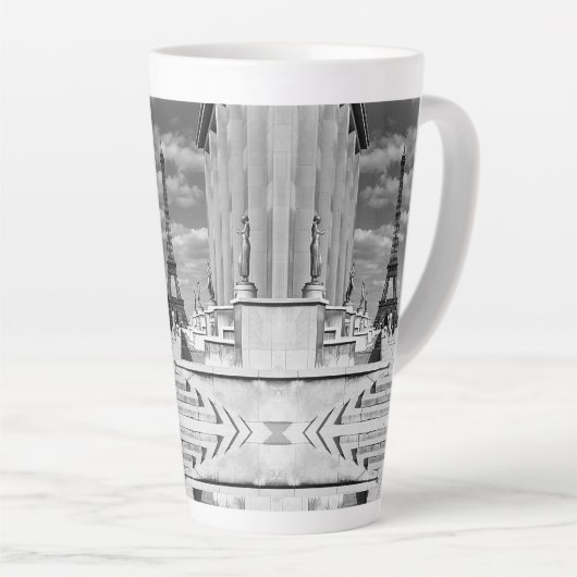 Frankrijk Paris Eiffeltoren Chaillot paleis Latte Mok (Rechterhoek)