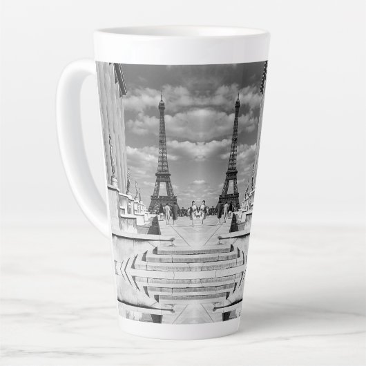 Frankrijk Paris Eiffeltoren Chaillot paleis Latte Mok (Linkerhoek)