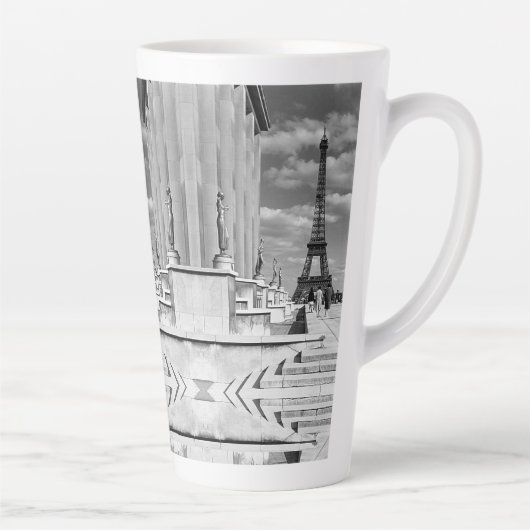 Frankrijk Paris Eiffeltoren Chaillot paleis Latte Mok (Rechts)