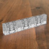 Frankrijk Paris Eiffeltoren Chaillot paleis Naambordje (Zijkant)