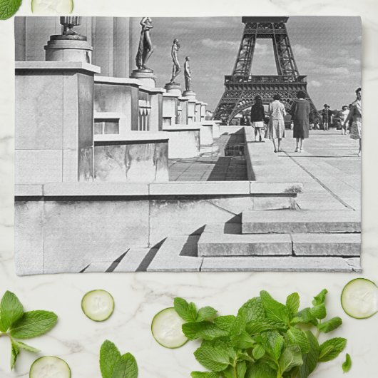  Frankrijk Paris Eiffeltoren Chaillot paleis Theedoek (Gevouwen)