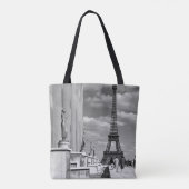 Frankrijk Paris Eiffeltoren Chaillot paleis Tote Bag (Achterkant)