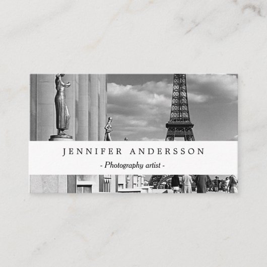  Frankrijk Paris Eiffeltoren Chaillot paleis Visitekaartje (Voorkant)