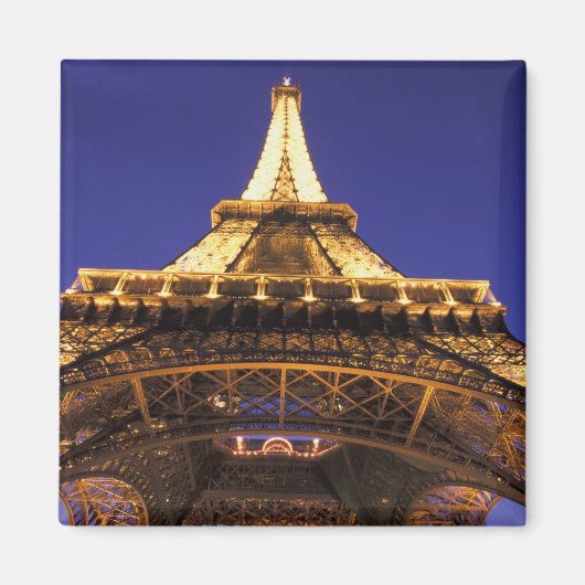 FRANKRIJK, Paris Eiffeltoren, uitzicht, avond Magneet (Voorkant)