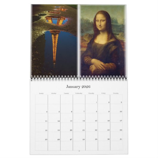 Frankrijk - PARIS - Kalender (Jan 2026)