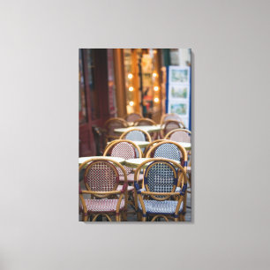 FRANKRIJK, PARIS, Montmartre: Place du Tertre, Caf Canvas Afdruk
