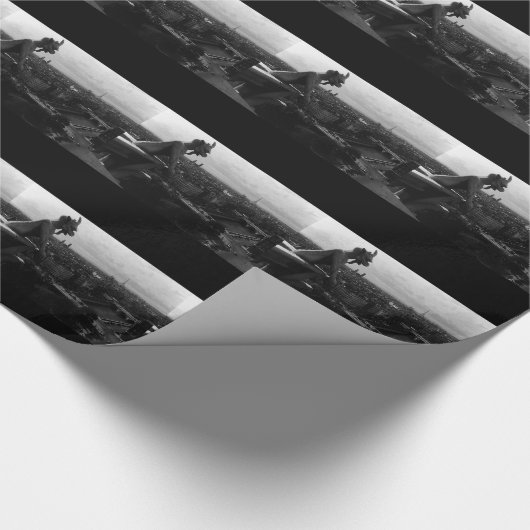  Frankrijk Paris Notre Dame Cathedral duivel Cadeaupapier (Hoek)