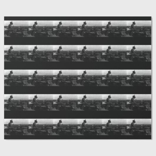  Frankrijk Paris Notre Dame Cathedral duivel Cadeaupapier (Vlak)