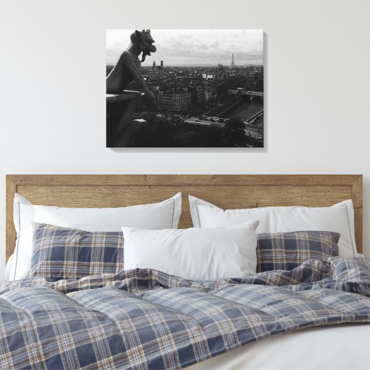  Frankrijk Paris Notre Dame Cathedral duivel Canvas Afdruk (Insitu (Slaapkamer))