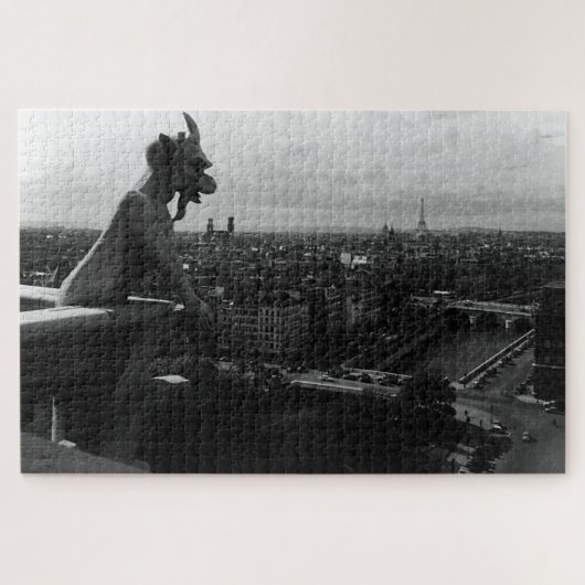  Frankrijk Paris Notre Dame Cathedral duivel Legpuzzel (Horizontaal)