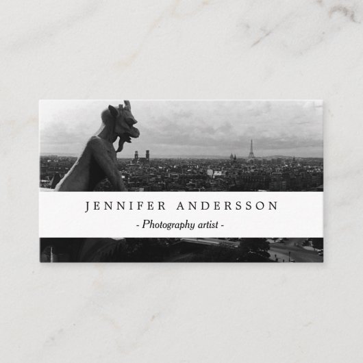  Frankrijk Paris Notre Dame Cathedral duivel Visitekaartje (Voorkant)