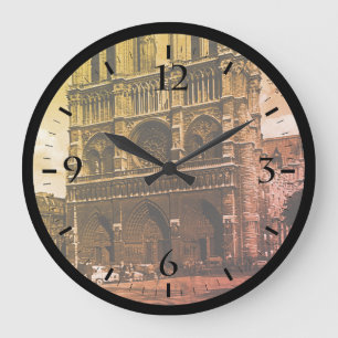 Frankrijk Paris Notre Dame Cathedral Large Cl Grote Klok